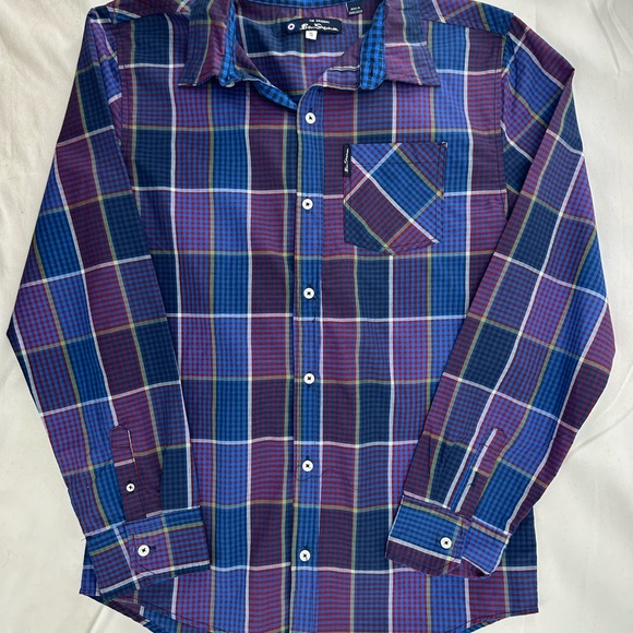 Ben Sherman Multicolor Plaid Button Down Shirt XL(18) - Picture 1 of 4